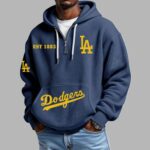 Dodgers EST 1883 2D Waffle Hoodie