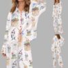 Easter Bunnies Silky Satin Pajama Set 2