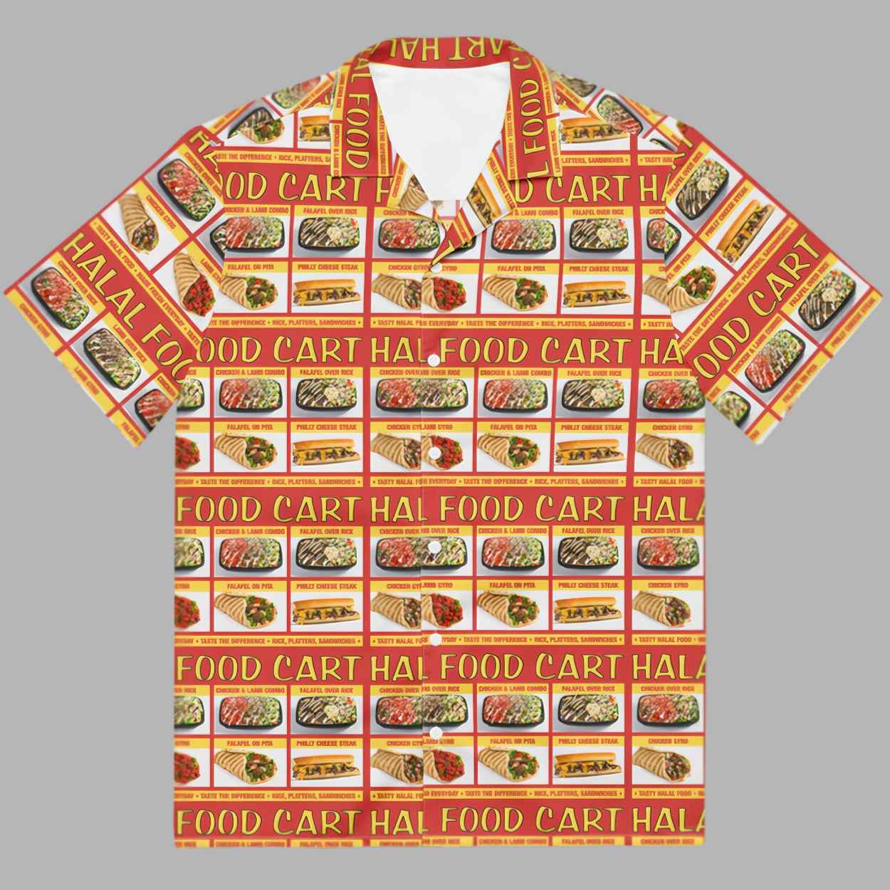 Halal Food Cart Menu Hawaiian Shirt 2 Halal Food Cart Menu Hawaiian Shirt 2