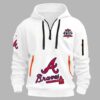 Braves 150th Anniversary Quarter Zip Hoodie 3 Braves 150th Anniversary Quarter Zip Hoodie 2