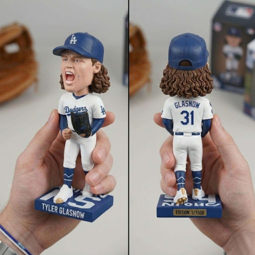 Tyler Gla Dodgers ボビーヘッドフィギュア 2026 Dodgers Tyler Glasnow Starter Series Bobblehead Giveaway