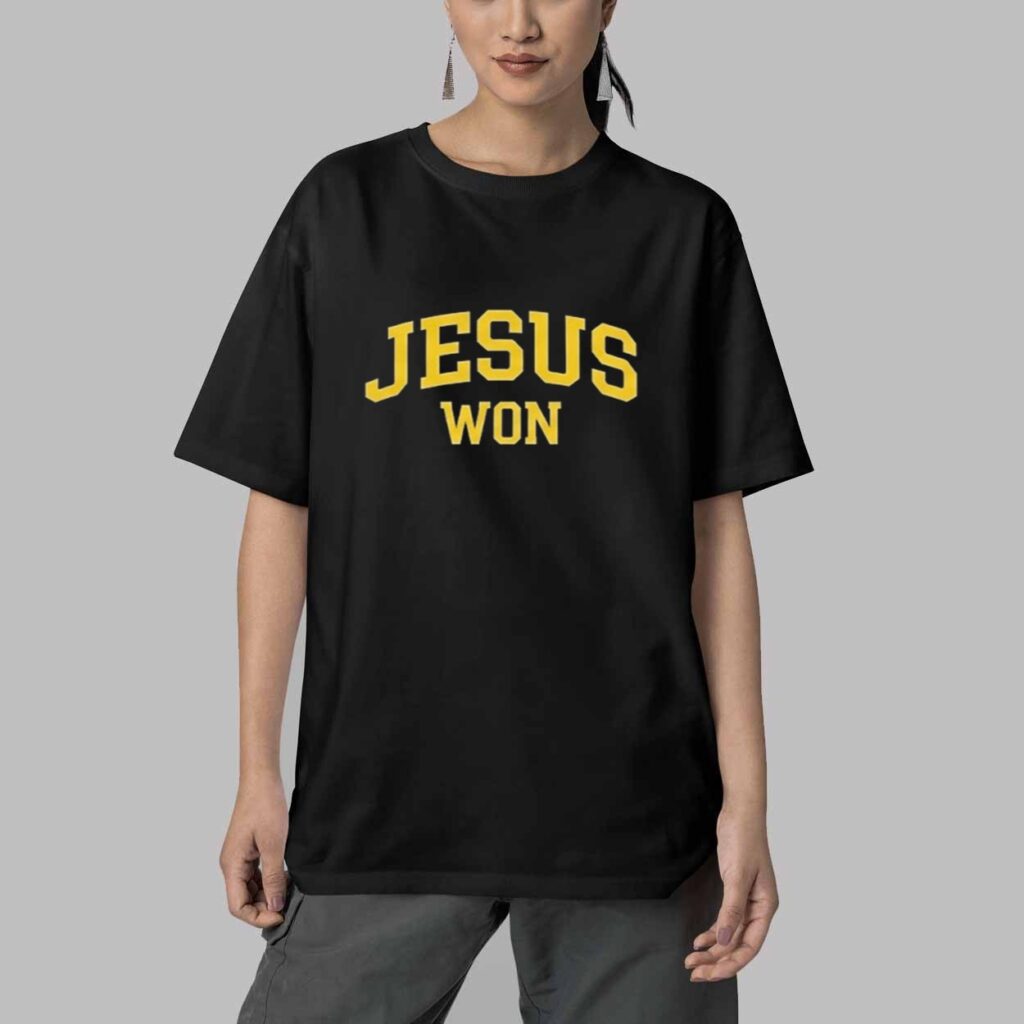 Brandon Sproat Jesus Won Shirt 5