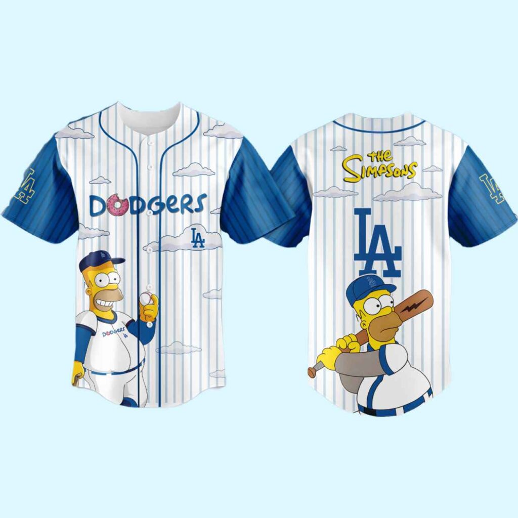 Dodgers x Homer Simpson Wonderbat Baseball 2026 Jersey 1 1
