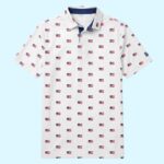 Hunter Goodman America Flag Polo Shirt