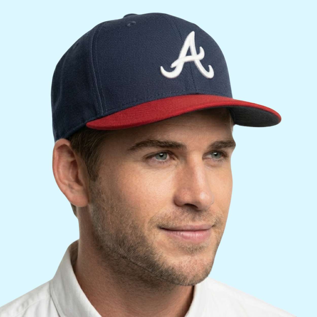 Mike Yastrzemski Braves Hat 2 Mike Yastrzemski Braves Hat 2