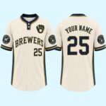 Milwaukee Brewers Personalized Baseball Jersey