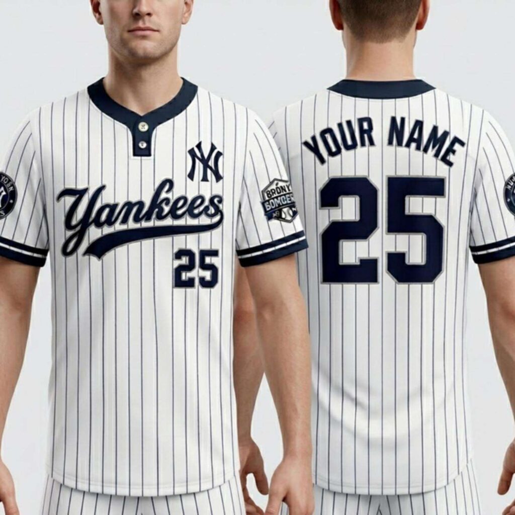 Yankees Personalized Baseball Jersey 1