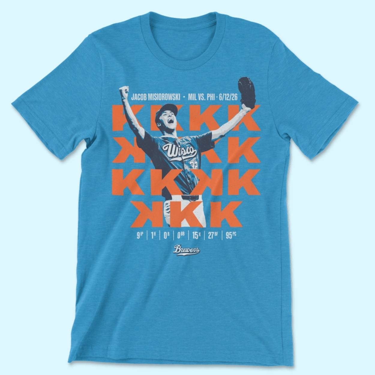 2026 Brewers Jacob Misiorowski T-Shirt Giveaway 1 2026 Brewers Jacob Misiorowski T Shirt Giveaway 1