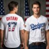 2026 Dodgers American Flag 4th Of July Jersey 2