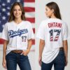 2026 Dodgers American Flag 4th Of July Jersey 3