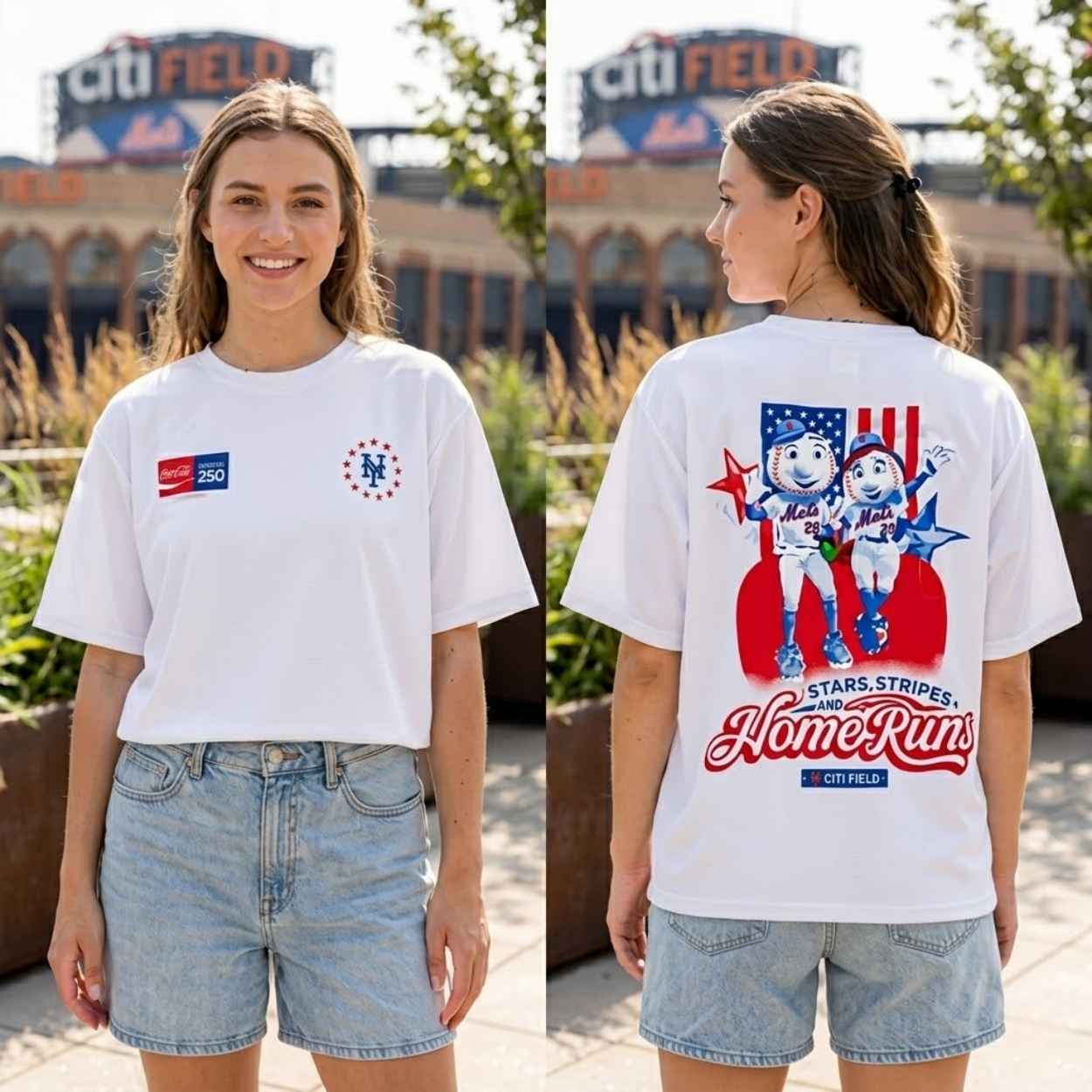 2026 Mets AMERICA250 MR AND MRS MET T-SHIRT Giveaway 2 2026 Mets AMERICA250 MR AND MRS MET T SHIRT Giveaway 2