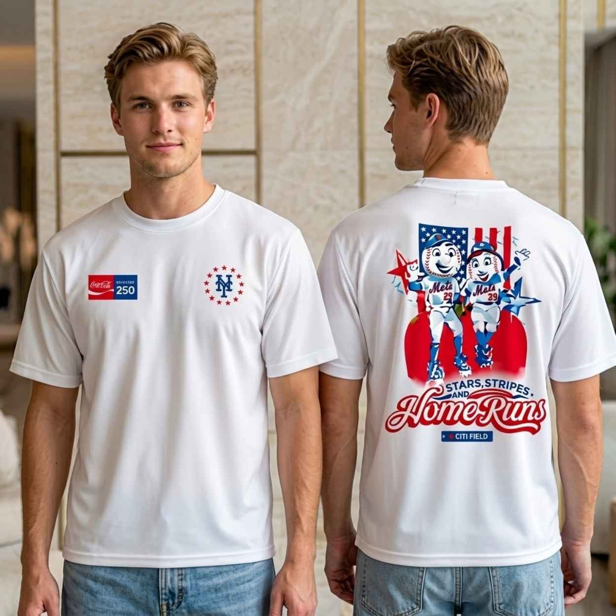 2026 Mets AMERICA250 MR AND MRS MET T-SHIRT Giveaway 3 2026 Mets AMERICA250 MR AND MRS MET T SHIRT Giveaway 3