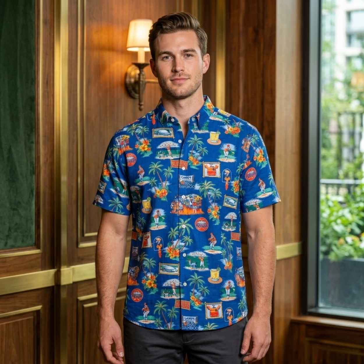 Astros Larry Dierker Larry's Big Bamboo Tropical Shirt 3 Astros Larry Dierker Larrys Big Bamboo Tropical Shirt 3