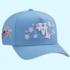 Dodgers Sakura Sky Blue Snapback Hat 1