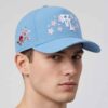 Dodgers Sakura Sky Blue Snapback Hat 2