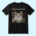 Eric Hartman Wait I'm Goated Meme Cat Shirt