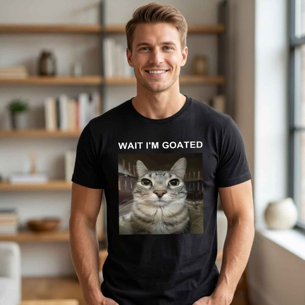 Eric Hartman Wait I'm Goated Meme Cat Shirt 2 Eric Hartman Wait Im Goated Meme Cat Shirt 2