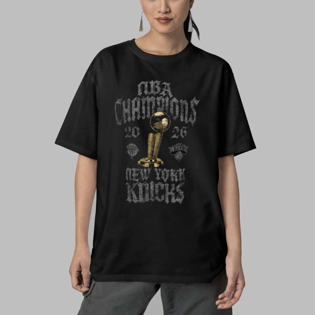 New York Knicks 2026 Finals Champions Locker Room T Shirt 2 New York Knicks 2026 Finals Champions Locker Room T Shirt 2