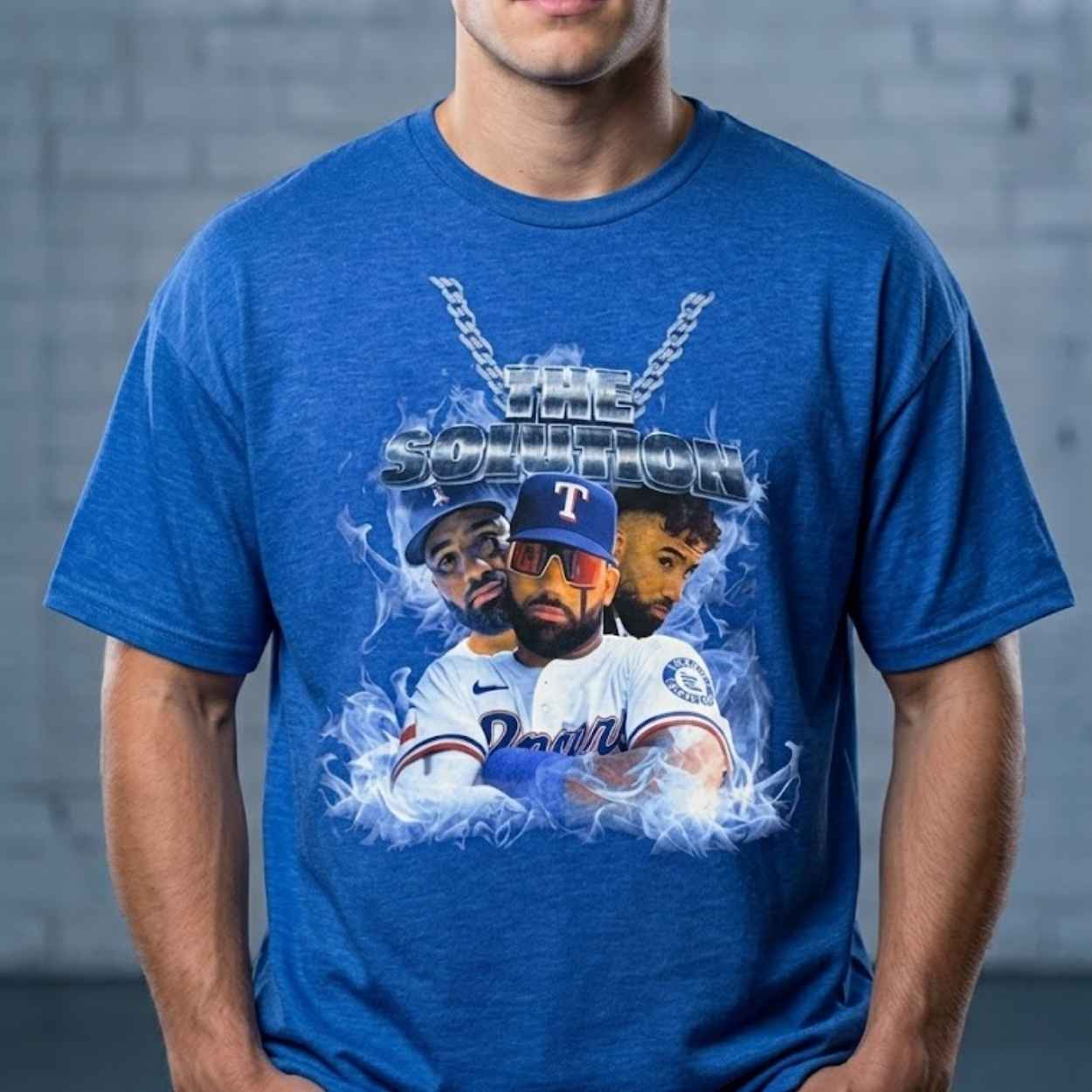 Rangers Ezequiel Duran’s The Solution Shirt 2 Rangers Ezequiel Duran's The Solution Shirt 2
