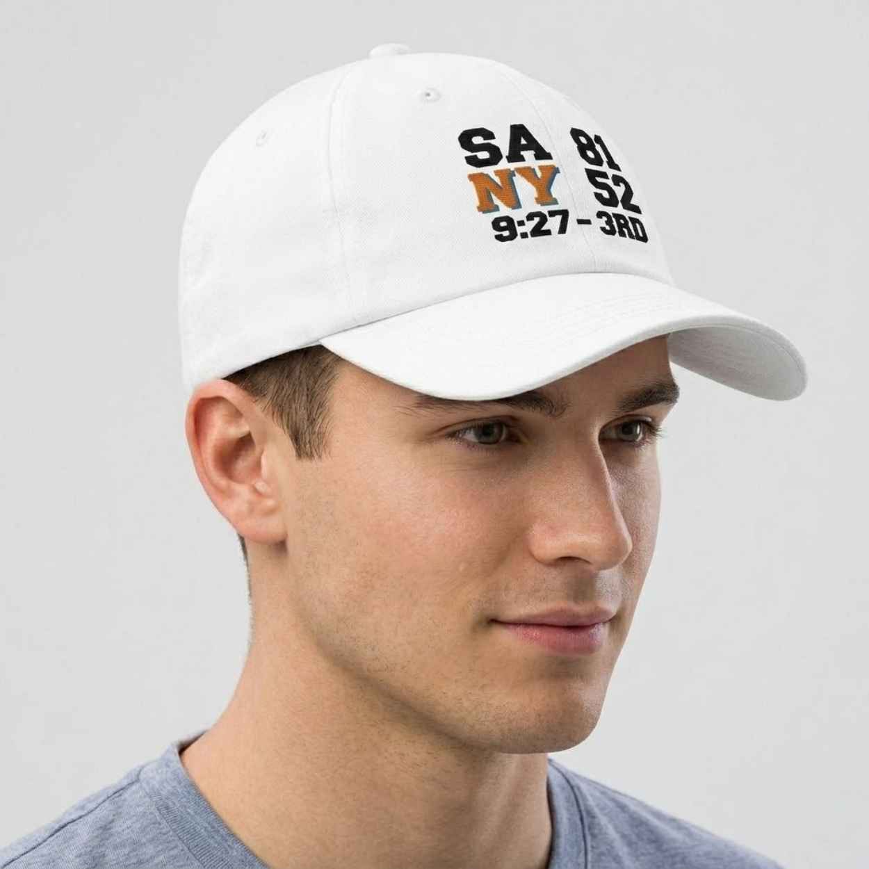 SA 81 NY 52 3rd Quarter Scoreboard Dad Hat 3 SA 81 NY 52 3rd Quarter Scoreboard Dad Hat 3