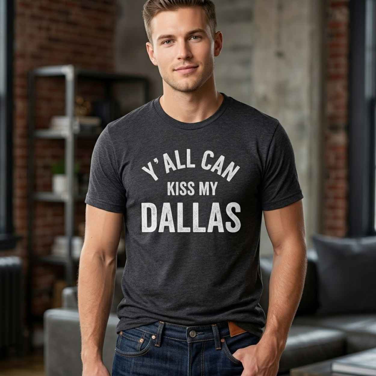 Erling Haaland Y'all Can Kiss My Dallas Shirt 4 Erling Haaland Y'all Can Kiss My Dallas Shirt 1