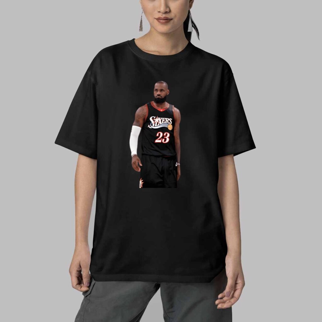 2026 Lebron James Sixers Shirt 5