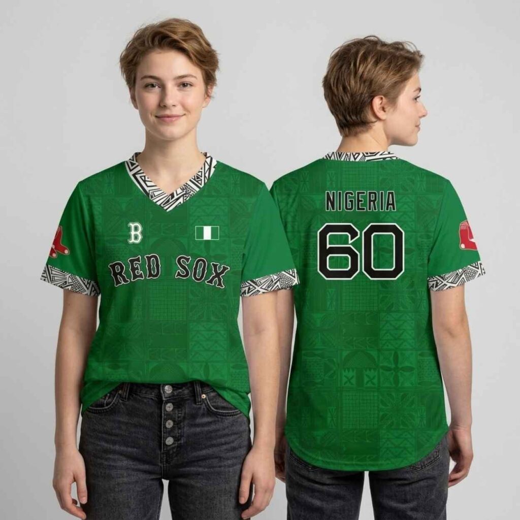 2026 Red Sox Nigerian Celebration Jersey Giveaway 3