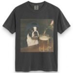 Dylan Crews Boston Terrier Drinking Beer T-shirt