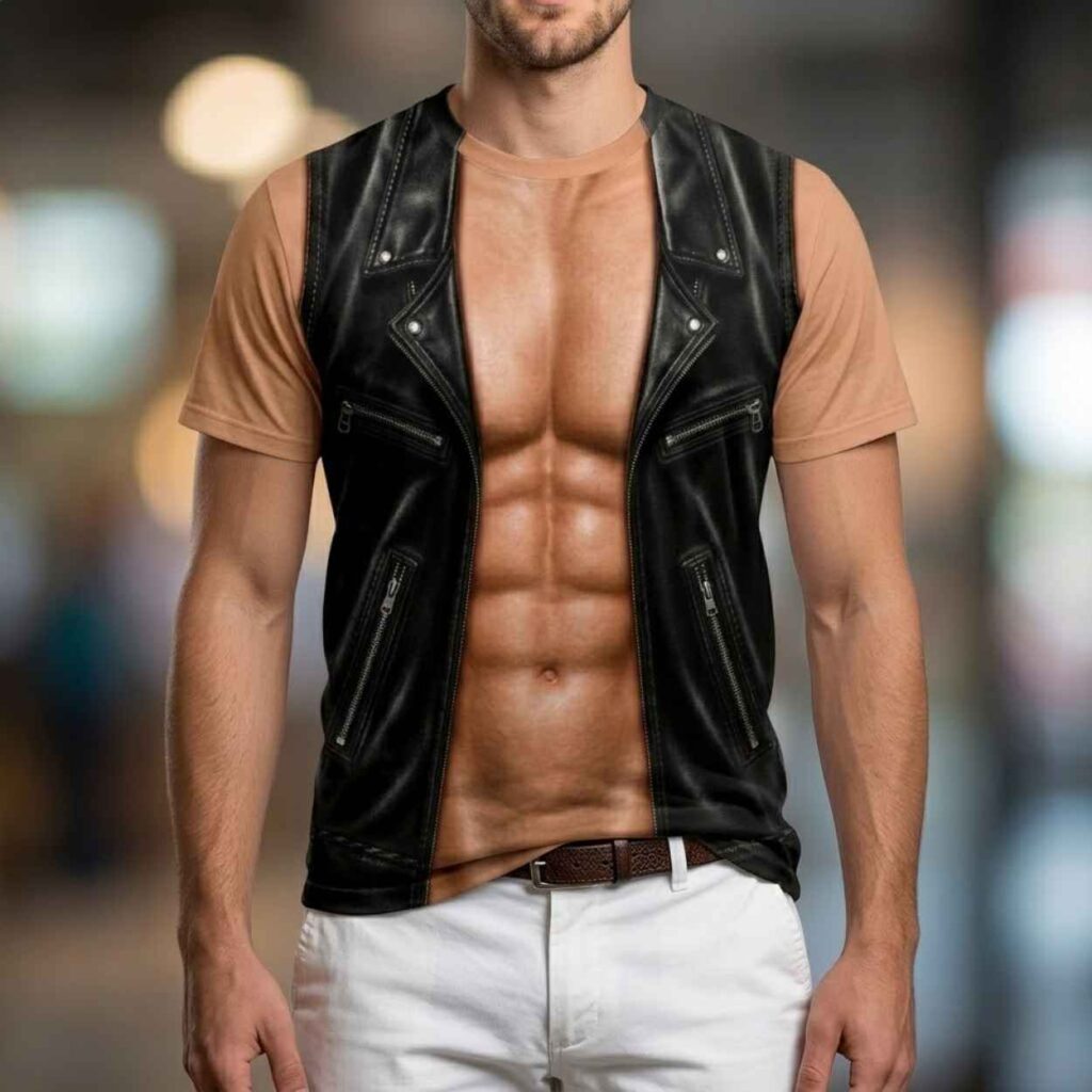 Funny 3D Muscle Chest Vest Beach Please Shirt 3 Funny 3D Muscle Chest Vest Beach Please Shirt 3