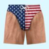 Funny Patriotic Men Swim Trunks Hawaiian Shorts 2