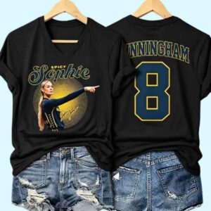 Spicy Sophie Basketball Point God Printed V Neck Shirt 1