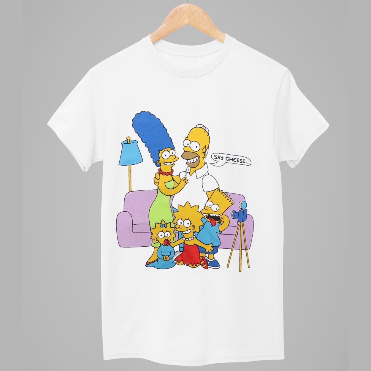 Jayden Daniels Simpsons Say Cheese Shirt 1 Jayden Daniels Simpsons Say Cheese Shirt 1