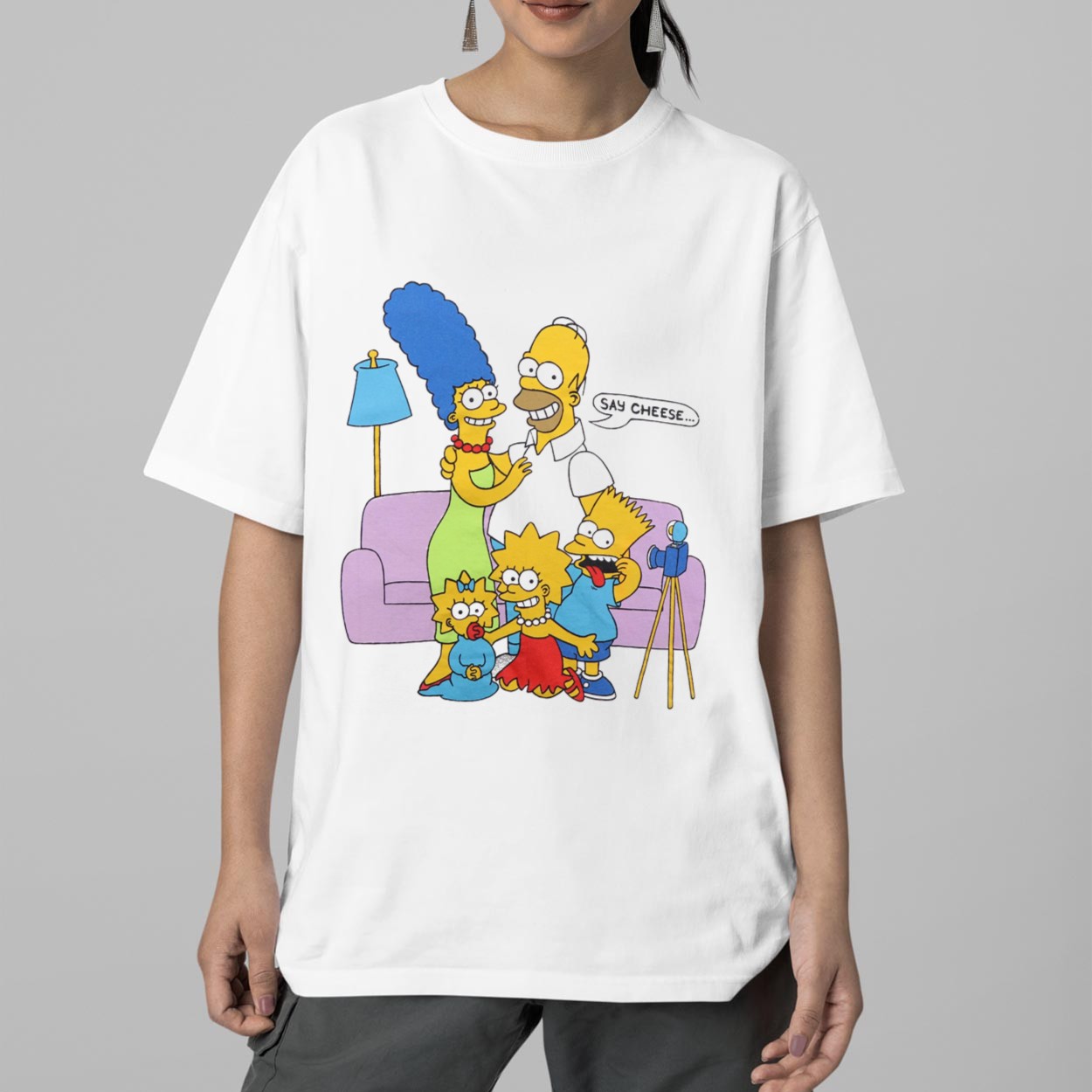 Jayden Daniels Simpsons Say Cheese Shirt 2 Jayden Daniels Simpsons Say Cheese Shirt 2