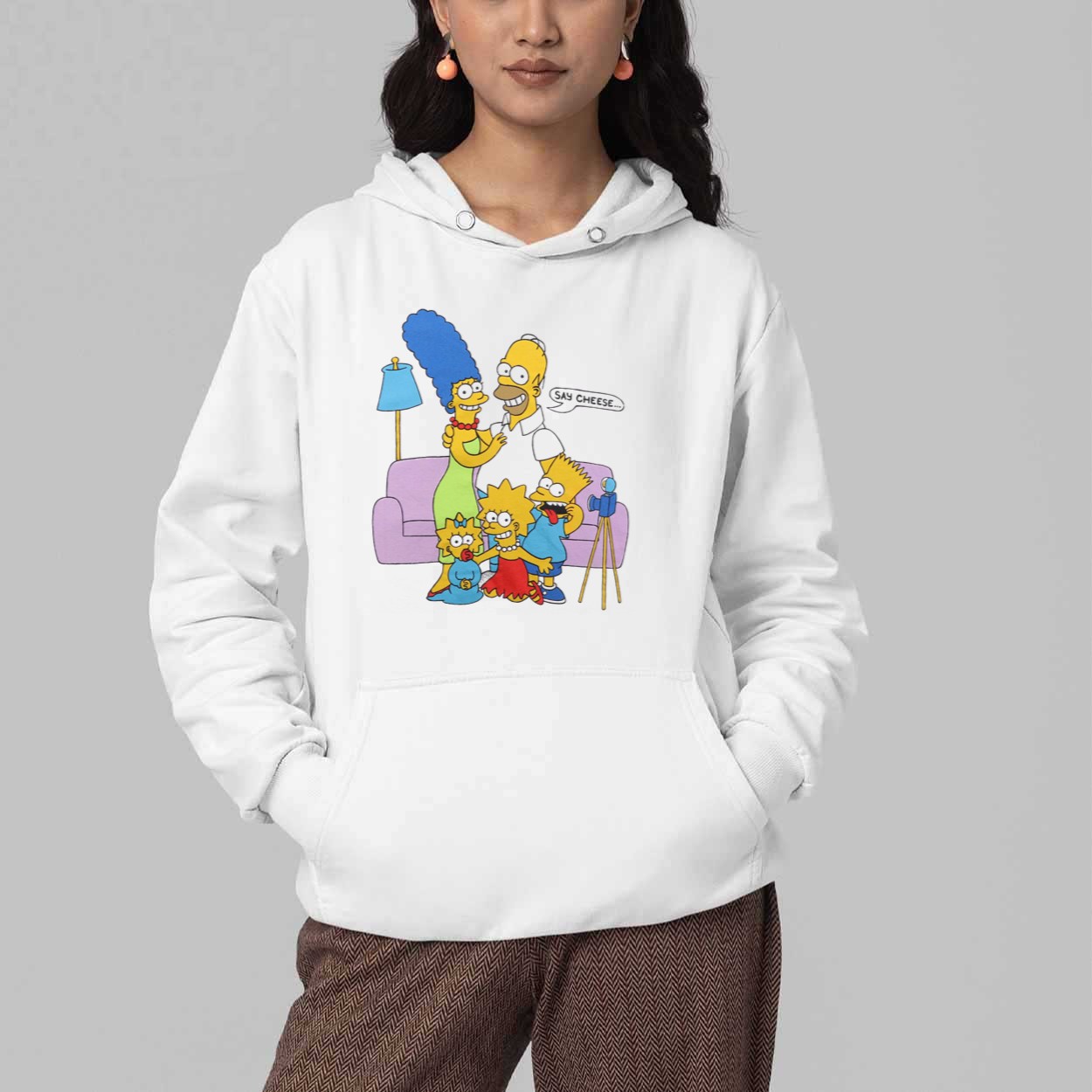 Jayden Daniels Simpsons Say Cheese Shirt 5 Jayden Daniels Simpsons Say Cheese Shirt 5