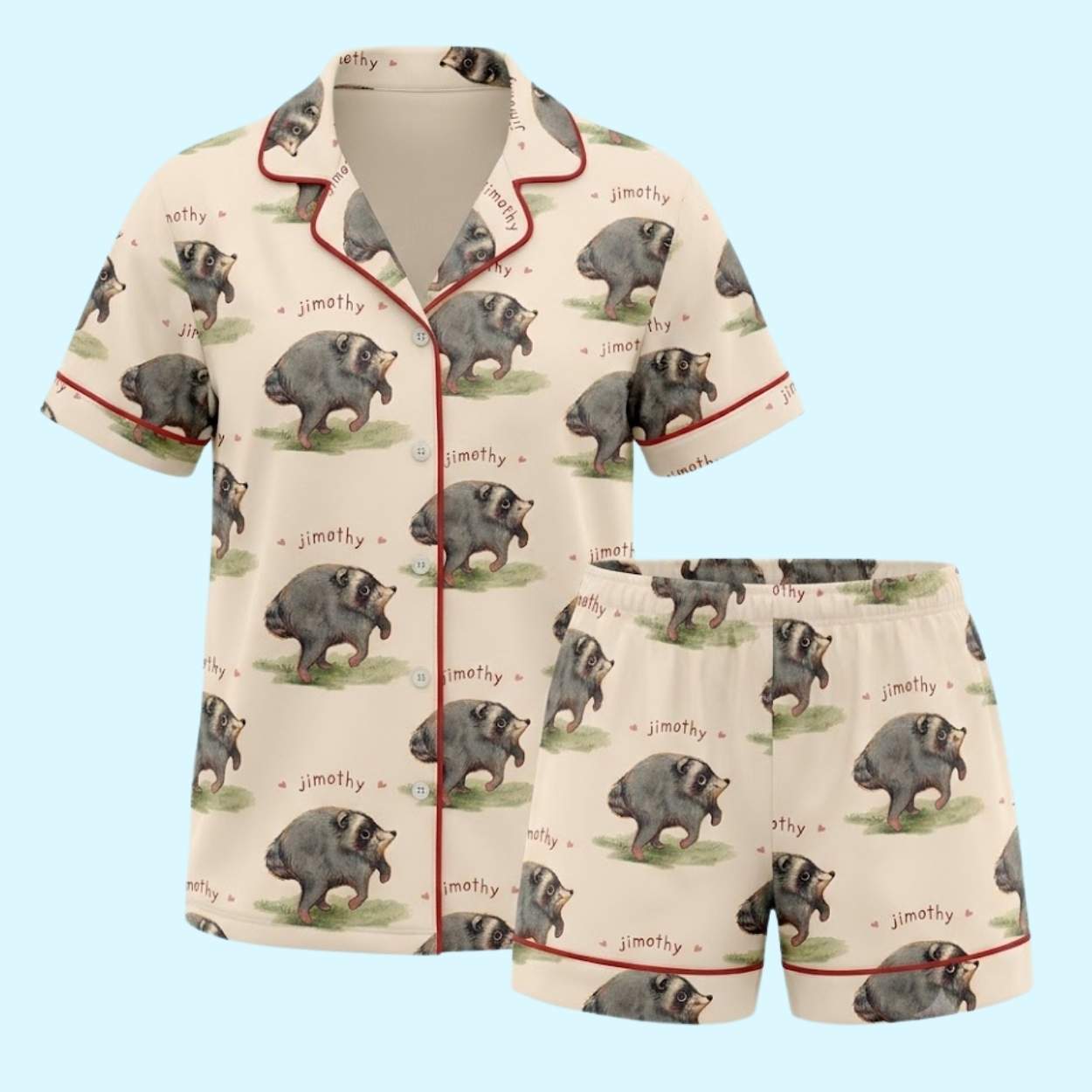 Jimothy Raccoon Pajama Set 1 Jimothy Raccoon Pajama Set 1