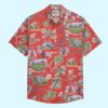 Los Angeles Angels City Connect Scenic Tri Blend Button Down Shirt 1