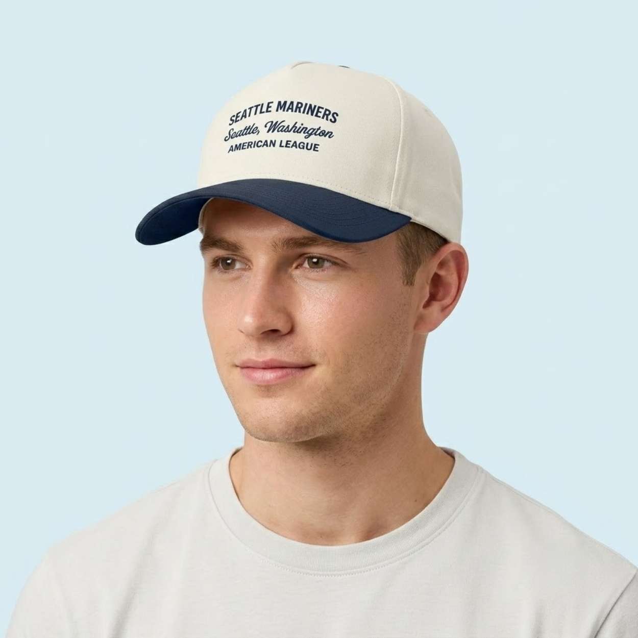 Sam Darnold Seattle Mariners America League Hat 3 Sam Darnold Seattle Mariners America League Shirt 3