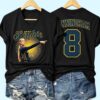 Spicy Sophie Basketball Point God Printed V Neck Shirt 1