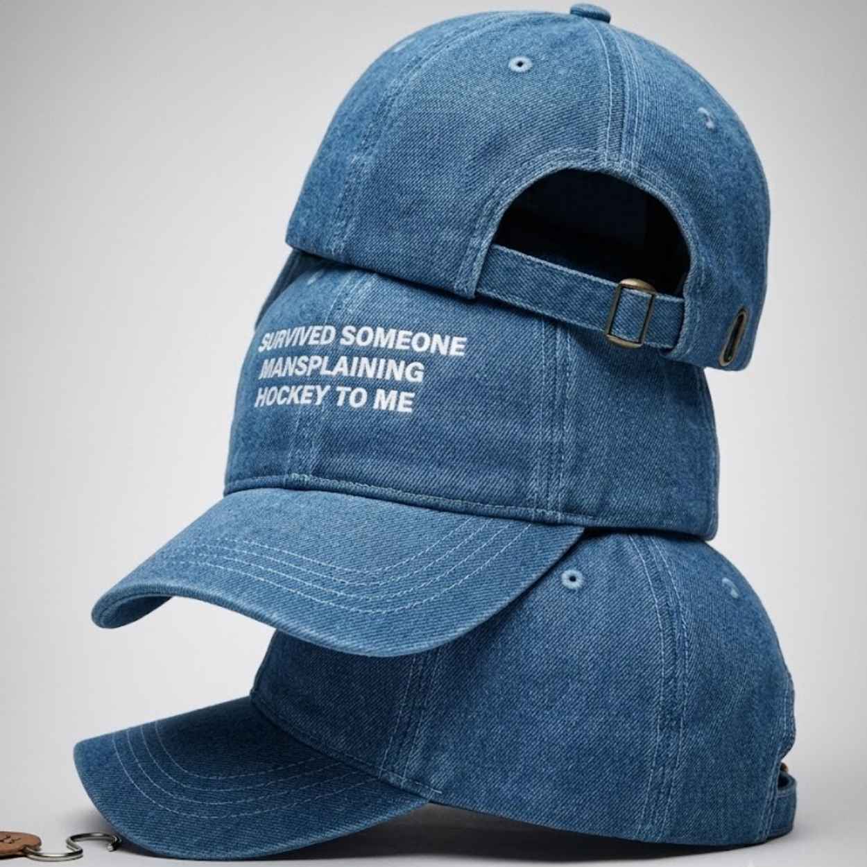 Survived Someone Mansplaining Hockey To Me Hat 2 Survived Someone Mansplaining Hockey To Me Hat 2