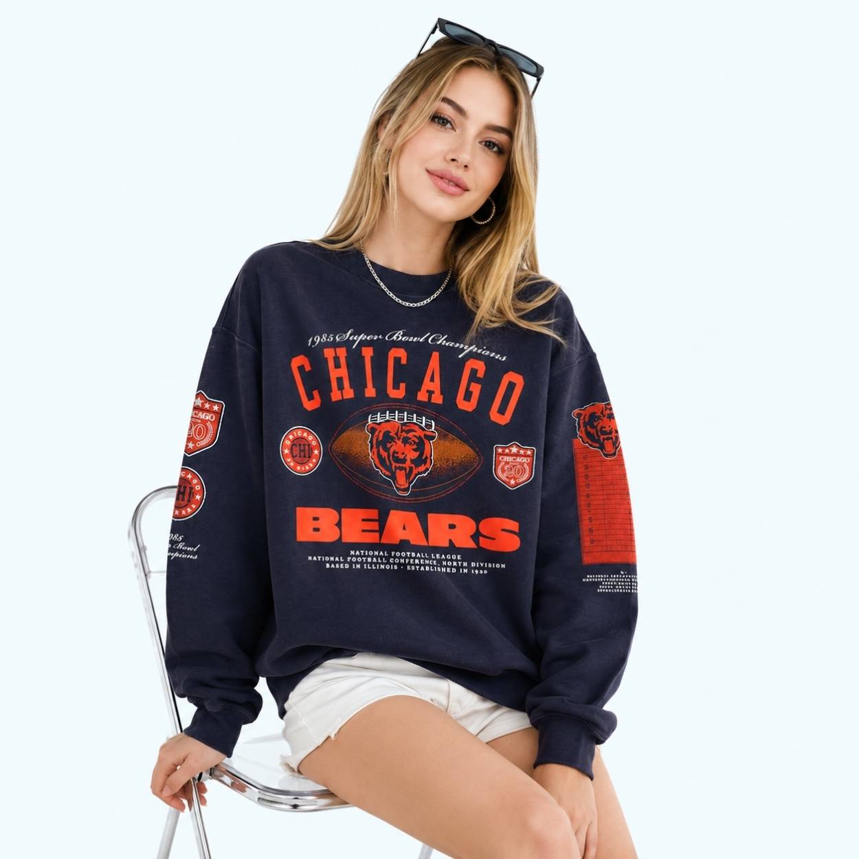 1985 Super Bowl Champions Bears Sweatshirt 2 1985 Super Bowl Champions Bears Sweatshirt 3