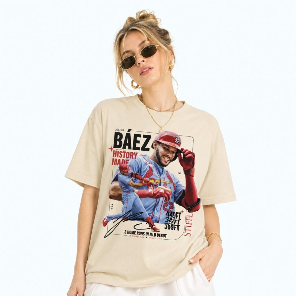 2026 Cardinals Joshua Bez History Made T Shirt Giveaway 4