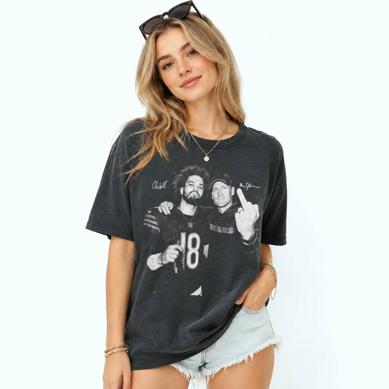Chicago Football Caleb Williams Ben Johnson Shirt 2 Chicago Football Caleb Williams Ben Johnson Shirt 2