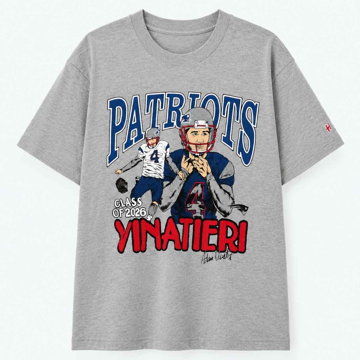 Drake Maye Patriots Adam Vinatieri Class Of 2026 Shirt 1 Drake Maye Patriots Adam Vinatieri Class Of 2026 Shirt 1
