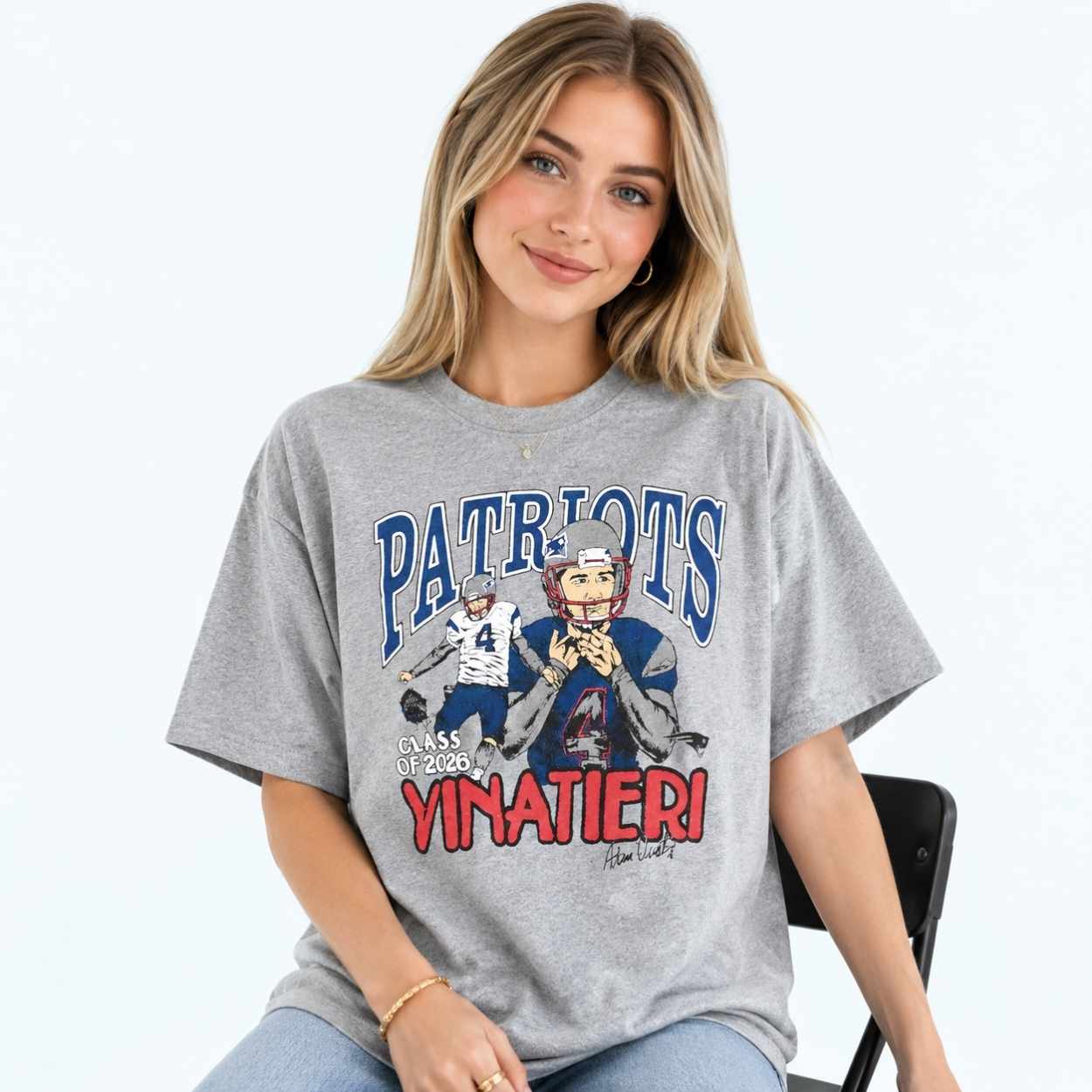 Drake Maye Patriots Adam Vinatieri Class Of 2026 Shirt 3 Drake Maye Patriots Adam Vinatieri Class Of 2026 Shirt 2