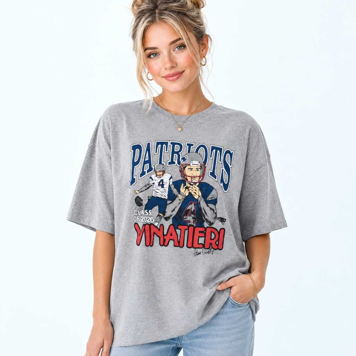 Drake Maye Patriots Adam Vinatieri Class Of 2026 Shirt 2 Drake Maye Patriots Adam Vinatieri Class Of 2026 Shirt 4