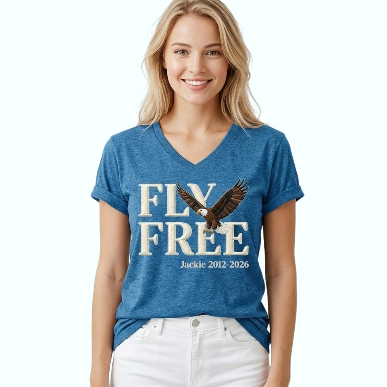 Fly Free Jackie Print T-shirt 3 Fly Free Jackie Print T shirt 3