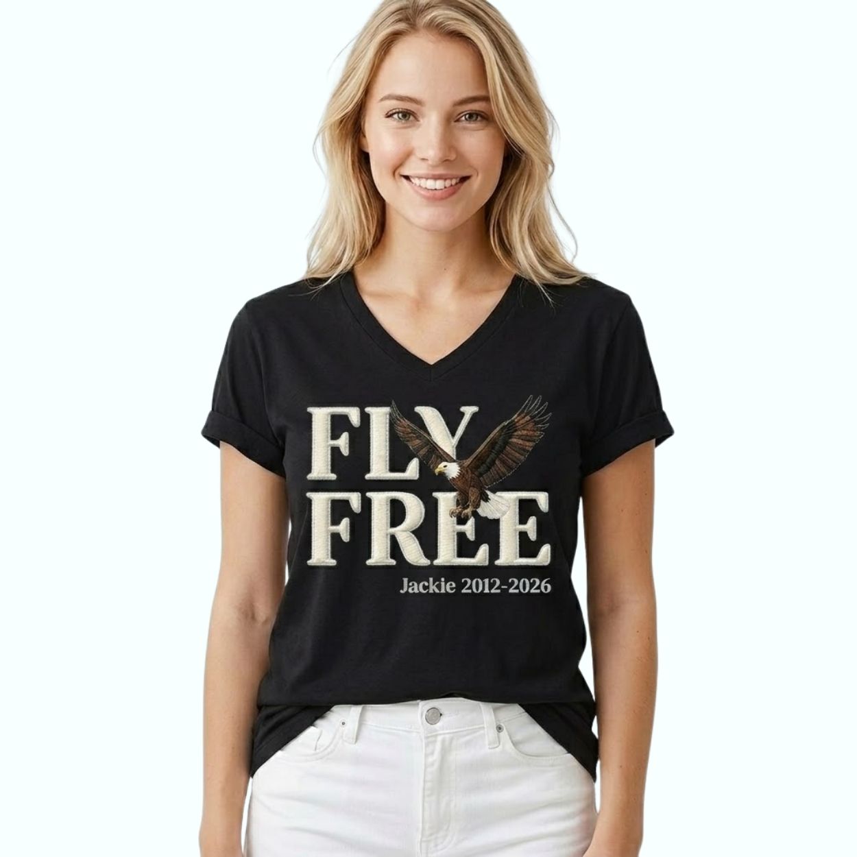 Fly Free Jackie Print T-shirt 4 Fly Free Jackie Print T shirt 4