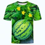 Funny 3D Watermelon Belly T-Shirt