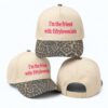 I m The Friend With Fiftyleven Kids Leopard Brim Hat 2
