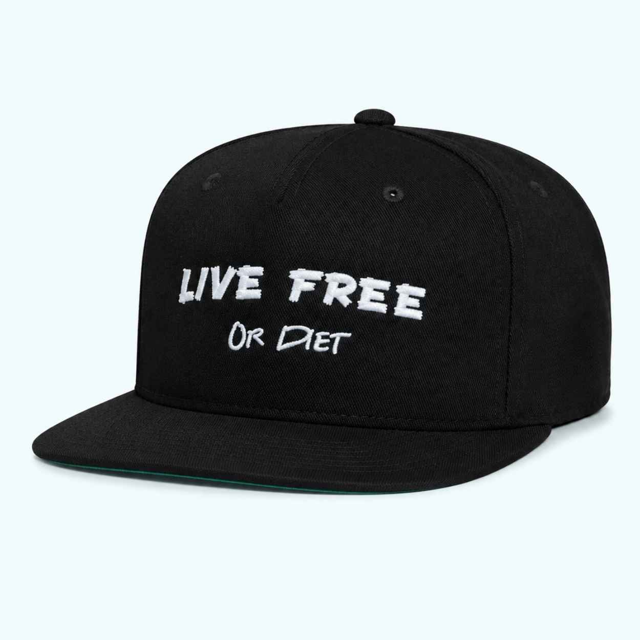 Live Free Or Diet Snapback Hat 1 Live Free Or Diet Snapback Hat 1